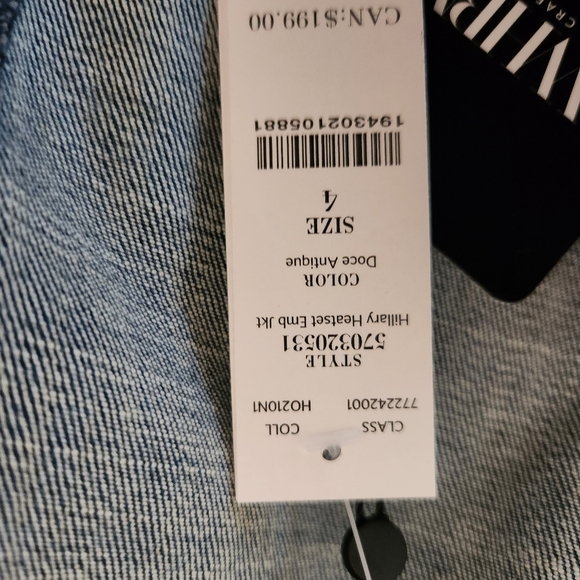 WHITE HOUSE BLACK MARKET LIMITED EDITION EMBELLISHED DENIM JACKET NEW W TAGS 4 - Picture 16 of 16